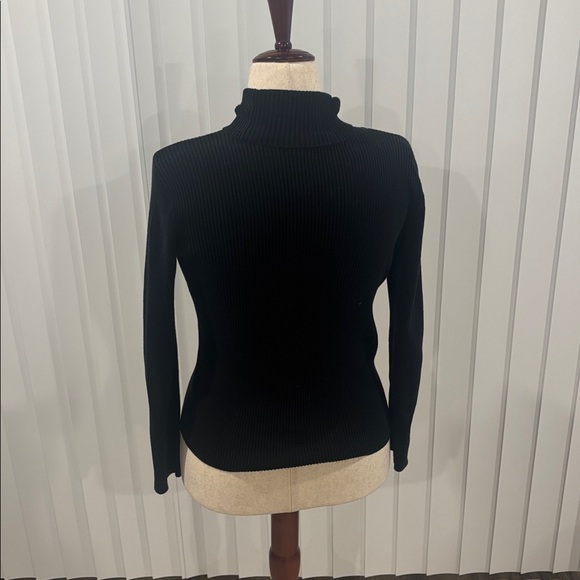 Ralph Lauren cotton turtleneck black size medium - Picture 3 of 13